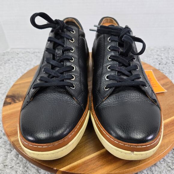 Allen Edmodns Porter Black Leather Lace Up Casual Daily Sneakers Mens 11.5 D - Picture 7 of 15